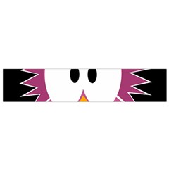 Pink owl Flano Scarf (Small)