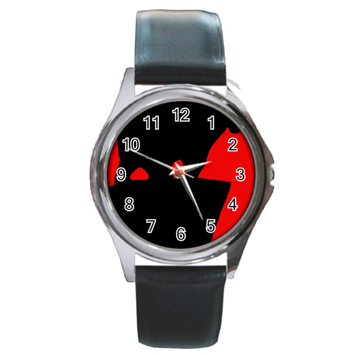 Bear Round Metal Watch