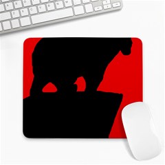 Bear Large Mousepads by Valentinaart