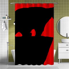 Bear Shower Curtain 48  X 72  (small) 