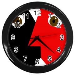 Kiss Wall Clocks (black) by Valentinaart