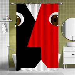 Kiss Shower Curtain 48  X 72  (small) 