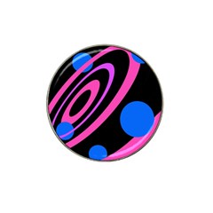 Pink And Blue Twist Hat Clip Ball Marker (4 Pack) by Valentinaart