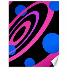 Pink And Blue Twist Canvas 12  X 16   by Valentinaart