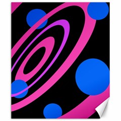 Pink And Blue Twist Canvas 20  X 24   by Valentinaart