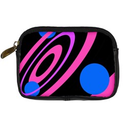 Pink And Blue Twist Digital Camera Cases by Valentinaart