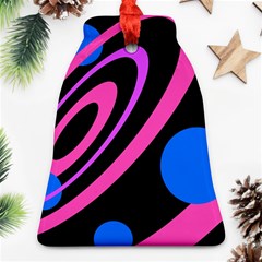 Pink And Blue Twist Ornament (bell) 