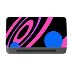 Pink And Blue Twist Memory Card Reader With Cf