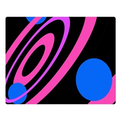 Pink And Blue Twist Double Sided Flano Blanket (large) 