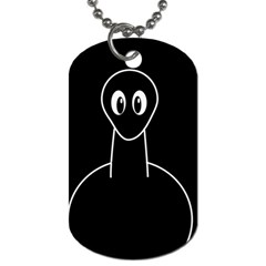 Dinosaur  Dog Tag (one Side) by Valentinaart