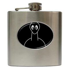 Dinosaur  Hip Flask (6 Oz) by Valentinaart