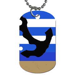 Anchor Dog Tag (one Side) by Valentinaart