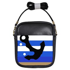 Anchor Girls Sling Bags by Valentinaart