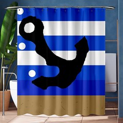 Anchor Shower Curtain 60  X 72  (medium)  by Valentinaart