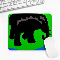 Elephand Large Mousepads by Valentinaart