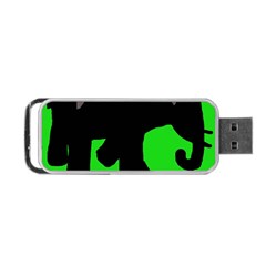 Elephand Portable Usb Flash (two Sides) by Valentinaart