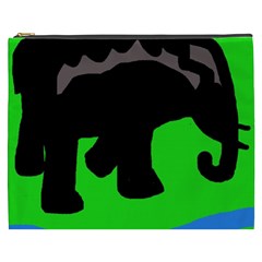 Elephand Cosmetic Bag (xxxl)  by Valentinaart