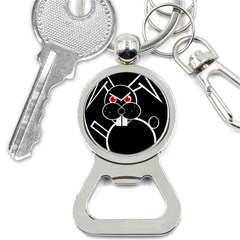 Evil Rabbit Bottle Opener Key Chains by Valentinaart