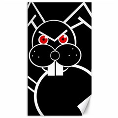 Evil Rabbit Canvas 40  X 72   by Valentinaart