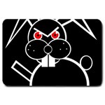 Evil rabbit Large Doormat  30 x20  Door Mat