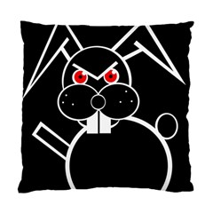 Evil Rabbit Standard Cushion Case (one Side) by Valentinaart