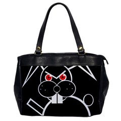 Evil Rabbit Office Handbags by Valentinaart