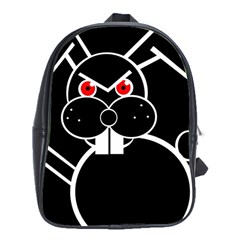 Evil Rabbit School Bags (xl)  by Valentinaart