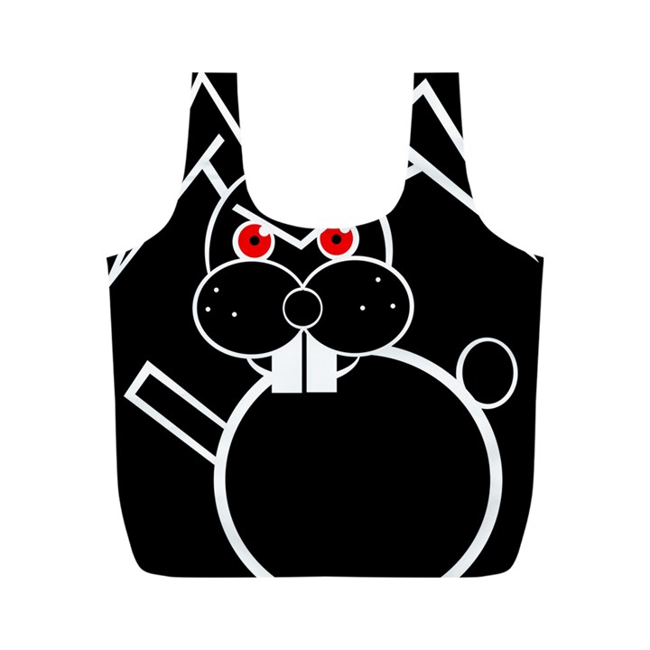 Evil rabbit Full Print Recycle Bags (M) 