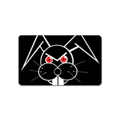 Evil Rabbit Magnet (name Card) by Valentinaart