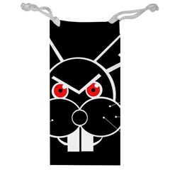 Evil Rabbit Jewelry Bags by Valentinaart