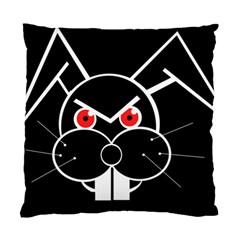 Evil Rabbit Standard Cushion Case (one Side) by Valentinaart