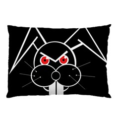 Evil Rabbit Pillow Case by Valentinaart