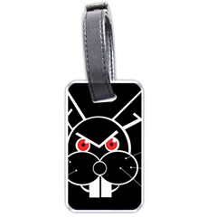 Evil Rabbit Luggage Tags (one Side)  by Valentinaart