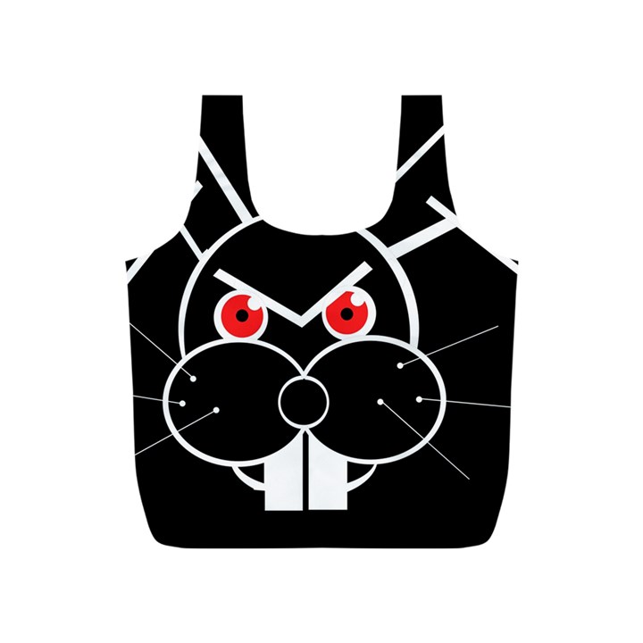 Evil rabbit Full Print Recycle Bags (S) 