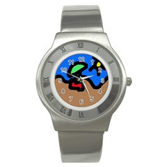 Beach Stainless Steel Watch by Valentinaart