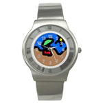 Beach Stainless Steel Watch Front