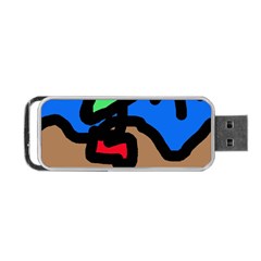 Beach Portable Usb Flash (two Sides) by Valentinaart