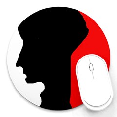 Man Round Mousepads by Valentinaart