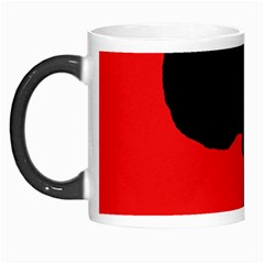 Red And Black Abstraction Morph Mugs by Valentinaart