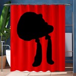 Red and black abstraction Shower Curtain 60  x 72  (Medium)  60 x72  Curtain