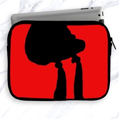 Red And Black Abstraction Apple Ipad 2/3/4 Zipper Cases by Valentinaart