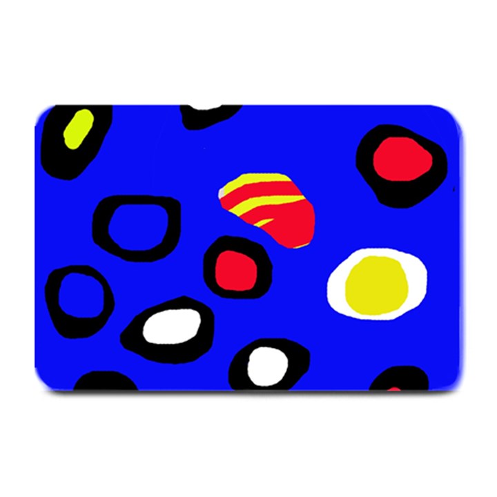 Blue pattern abstraction Plate Mats