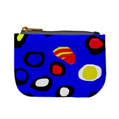 Blue Pattern Abstraction Mini Coin Purses by Valentinaart