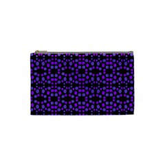 Dots Pattern Purple Cosmetic Bag (small) 