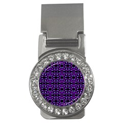 Dots Pattern Purple Money Clips (cz)  by BrightVibesDesign