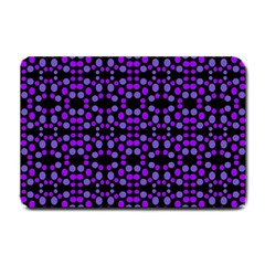 Dots Pattern Purple Small Doormat  by BrightVibesDesign