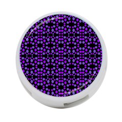 Dots Pattern Purple 4-port Usb Hub (two Sides)  by BrightVibesDesign