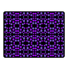 Dots Pattern Purple Fleece Blanket (small) by BrightVibesDesign