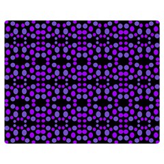 Dots Pattern Purple Double Sided Flano Blanket (medium) 