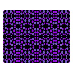 Dots Pattern Purple Double Sided Flano Blanket (large) 